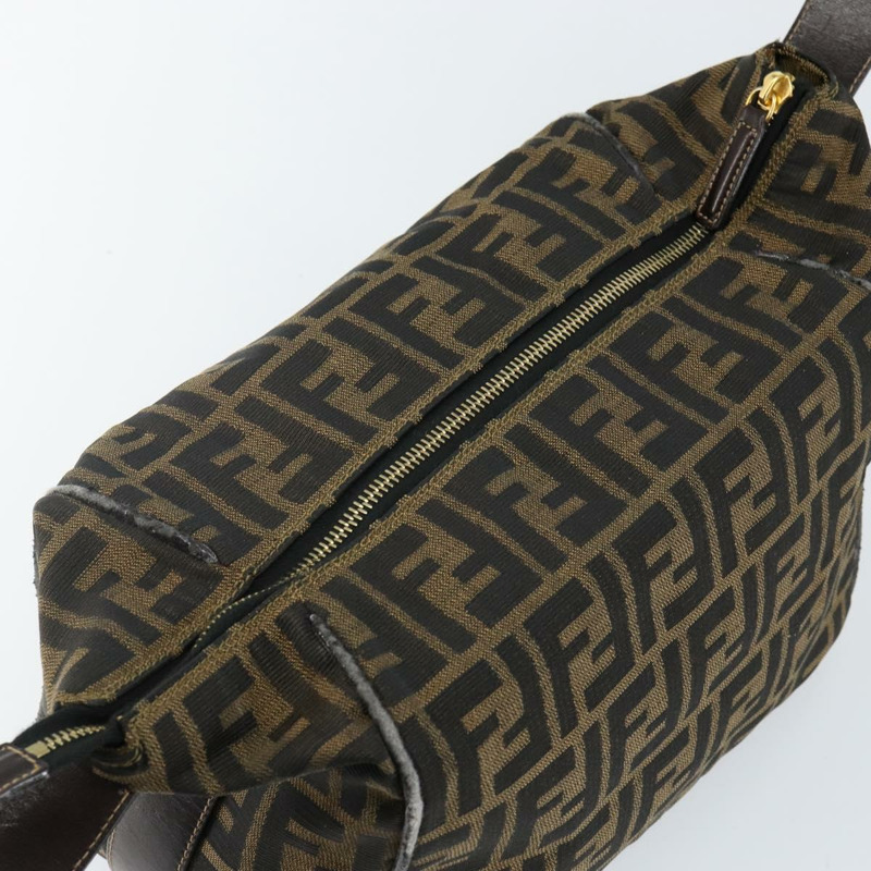 【日本直送】FENDI Zucca帆布手提包 黑色 棕色 正品 141927-8