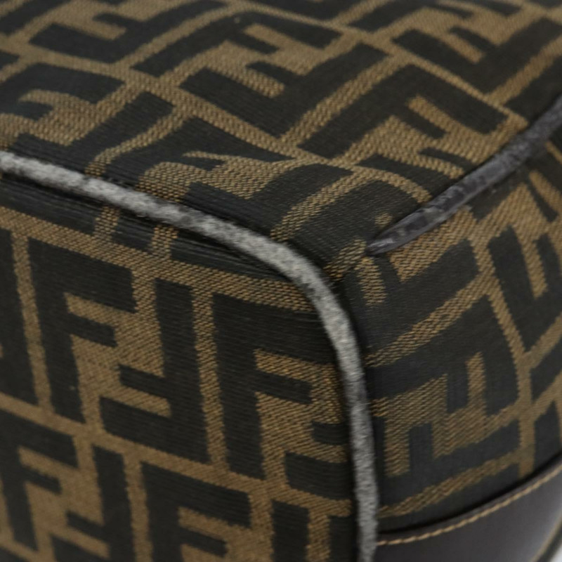 【日本直送】FENDI Zucca帆布手提包 黑色 棕色 正品 141927-14