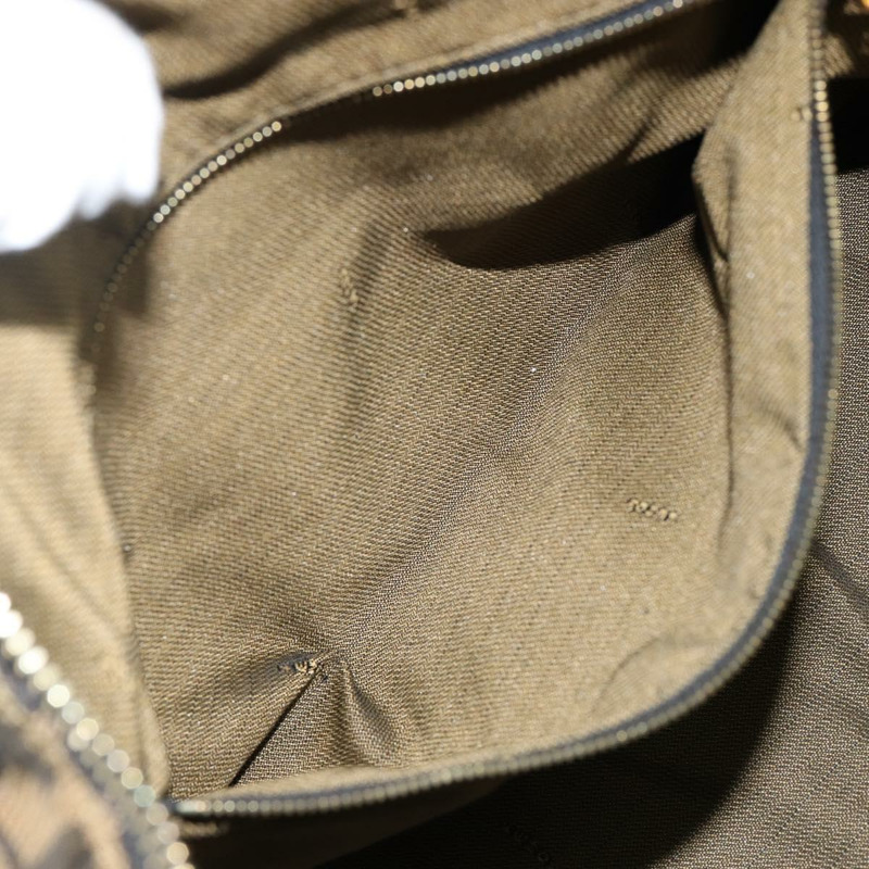 【日本直送】FENDI Zucca帆布手提包 黑色 棕色 正品 141927-20