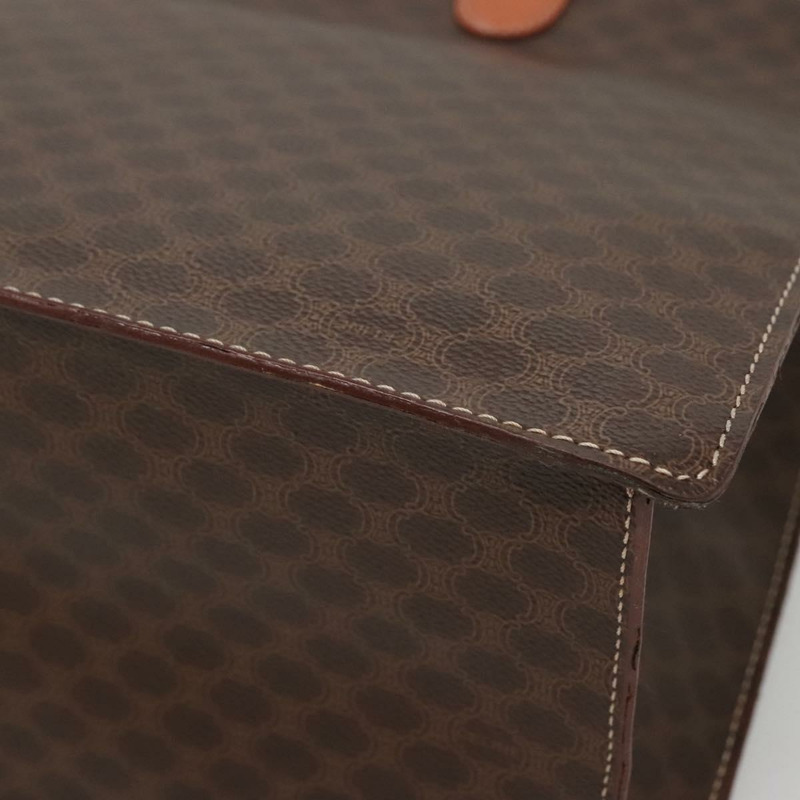 【日本直送】CELINE Macadam帆布手提包 PVC皮革 棕色 金色 正品 135287-15