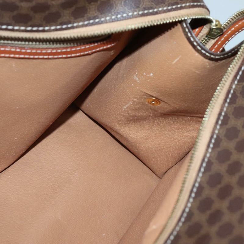 【日本直送】CELINE Macadam帆布手提包 PVC皮革 棕色 金色 正品 135287-19