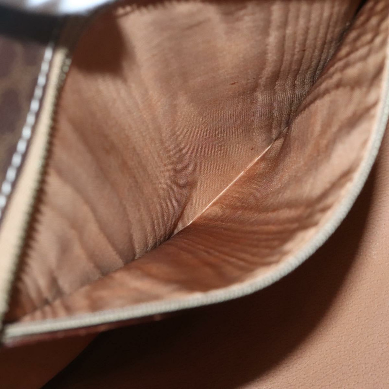 【日本直送】CELINE Macadam帆布手提包 PVC皮革 棕色 金色 正品 135287-20