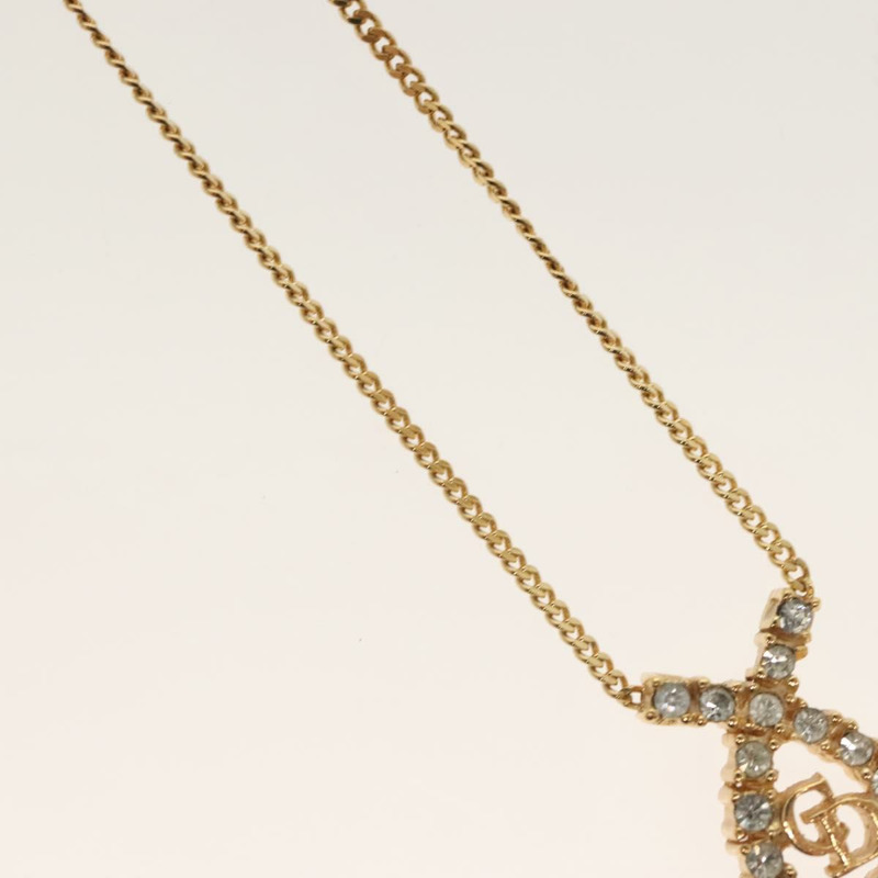 【日本直送】Christian Dior 項鍊 金屬 金 Auth 130688-3
