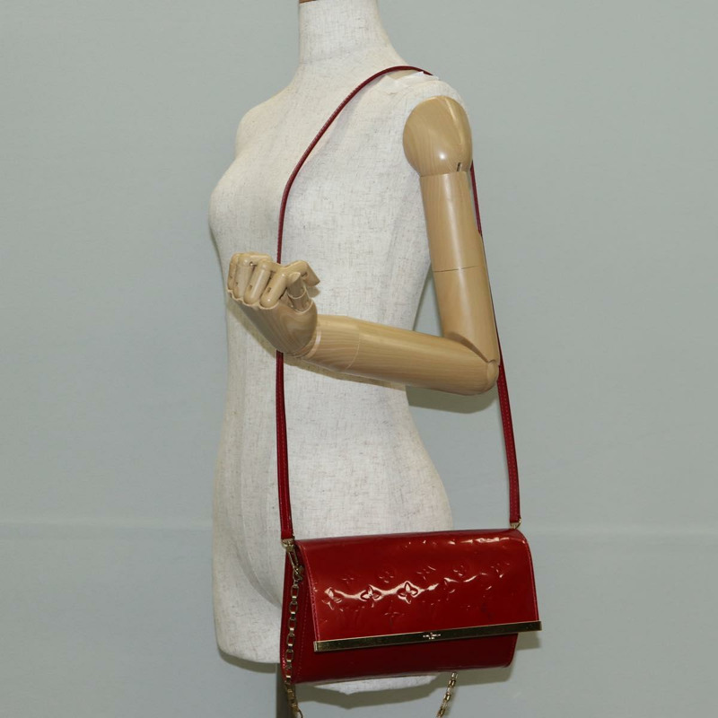 【日本直送】路易威登 Vernis Clutch Ana Clutch Bag Rose Andian M90092 LV Auth 141020-24