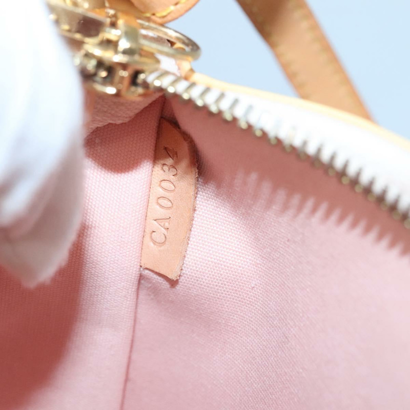 【日本直送】路易威登 Vernis Mallory 方形粉紅配件包 M91292 LV 正品 142265-11