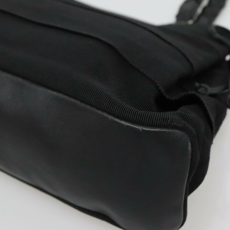 【日本直送】Salvatore Ferragamo Vala 手提包 帆布 黑色 銀色 正品 142249-8