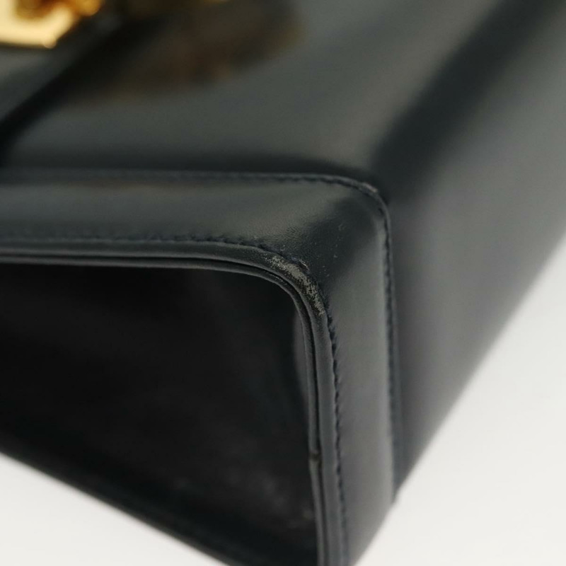 【日本直送】Salvatore Ferragamo Gancini 手提包 皮革 海軍藍 金色 正品 142283-7