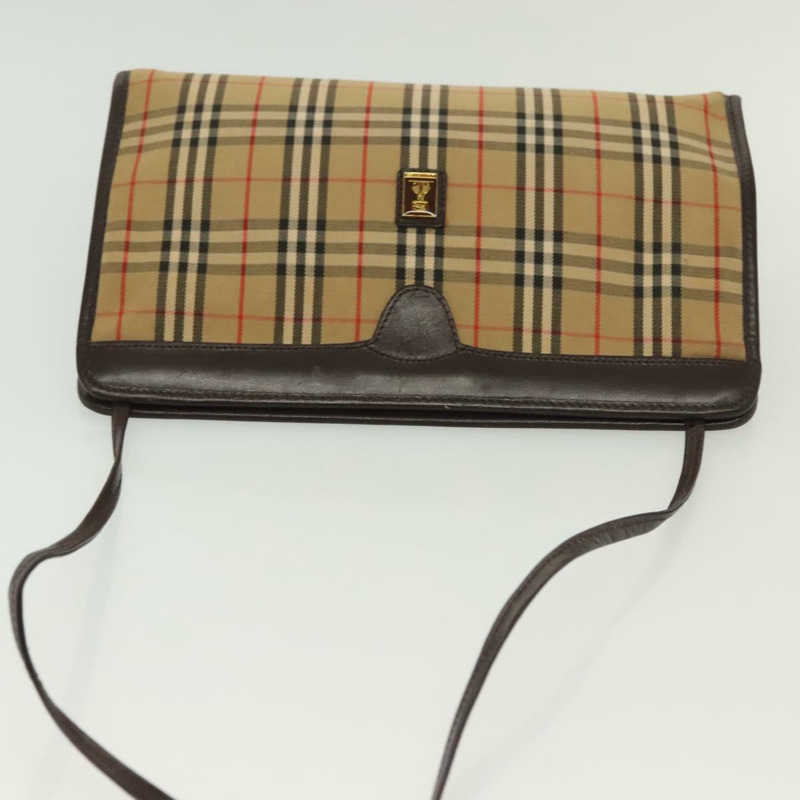 【日本直送】Burberrys Nova 格紋背包背包 米色 金色 正品 142412-5