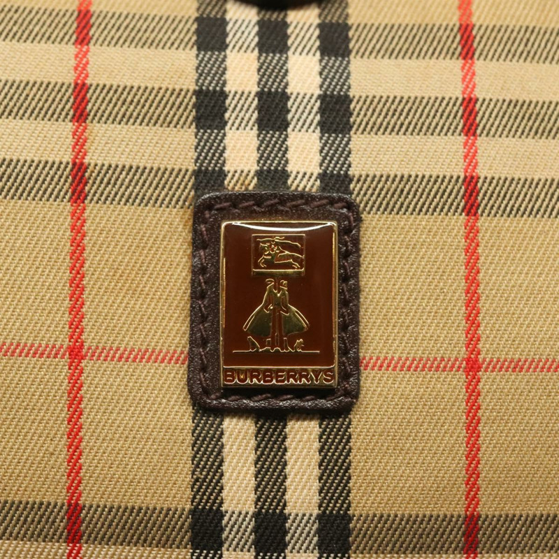 【日本直送】Burberrys Nova 格紋背包背包 米色 金色 正品 142412-9