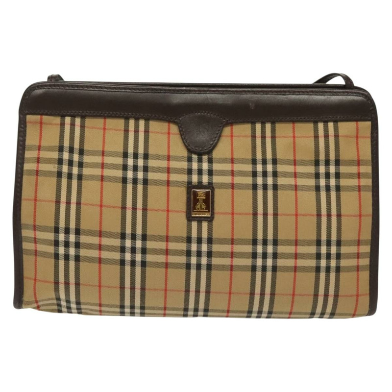 【日本直送】Burberrys Nova 格紋背包背包 米色 金色 正品 142412-12