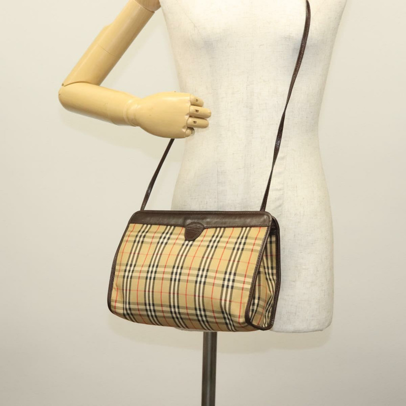 【日本直送】Burberrys Nova 格紋背包背包 米色 金色 正品 142412-17