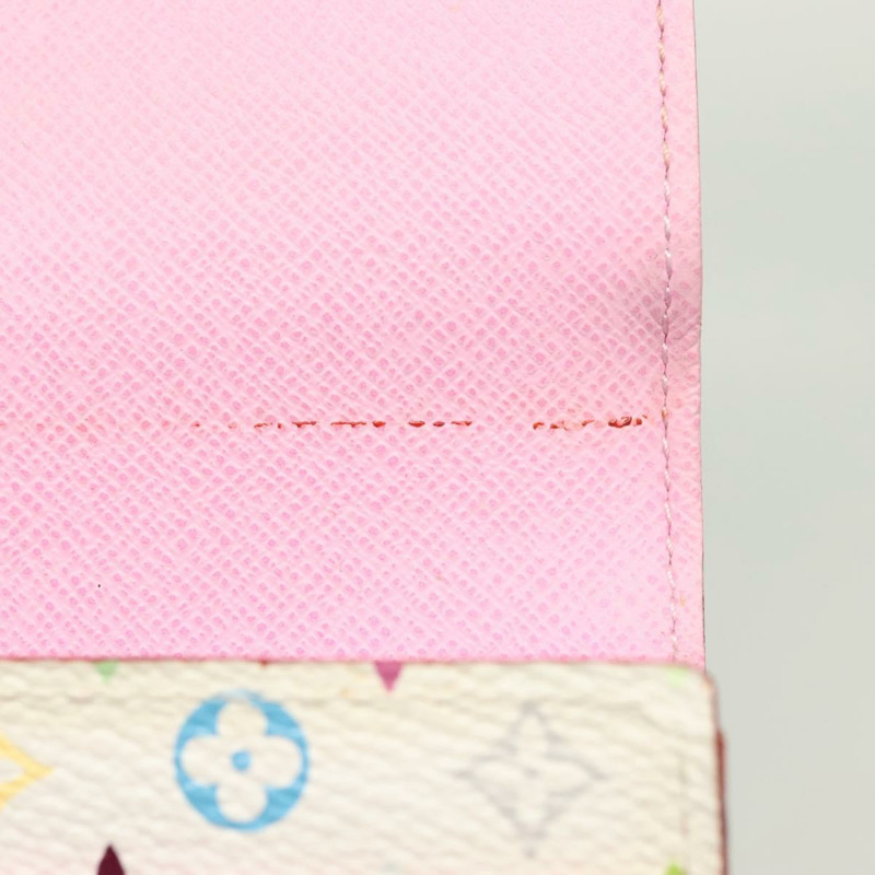 【日本直送】路易威登 Multicolor Portefeuille Sarah 錢包 白色 M93532 LV Auth 142372-8