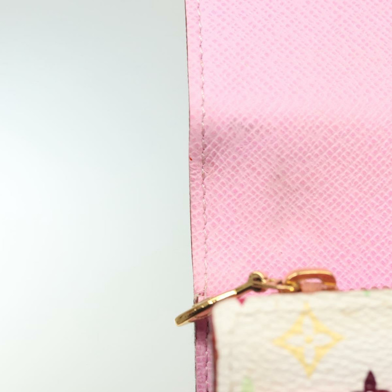 【日本直送】路易威登 Multicolor Portefeuille Sarah 錢包 白色 M93532 LV Auth 142372-9