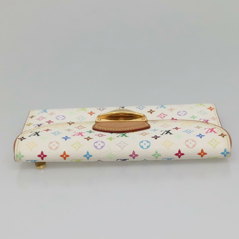 【日本直送】路易威登 Multicolor Portefeuille Eugenie 錢包 白色 M60053 LV Auth 142358-4