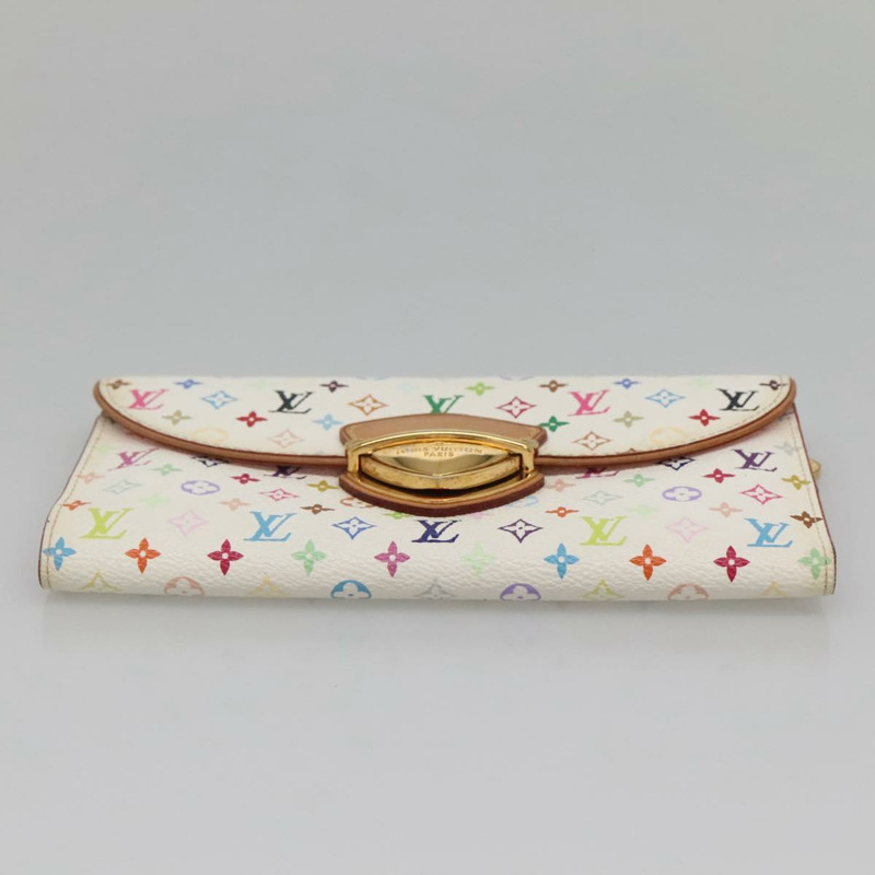 【日本直送】路易威登 Multicolor Portefeuille Eugenie 錢包 白色 M60053 LV Auth 142358-5