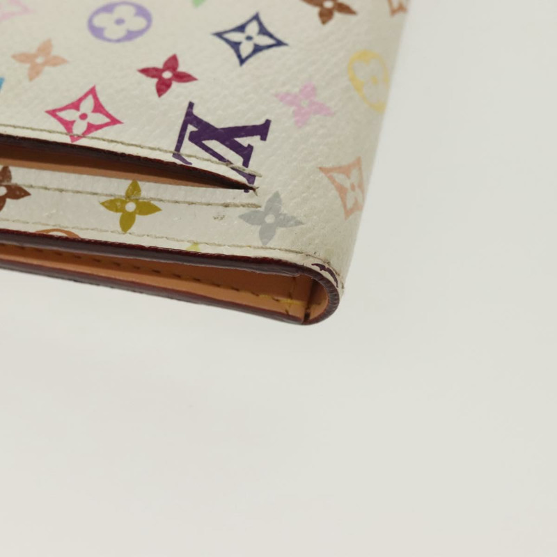 【日本直送】路易威登 Multicolor Portefeuille Eugenie 錢包 白色 M60053 LV Auth 142374-14