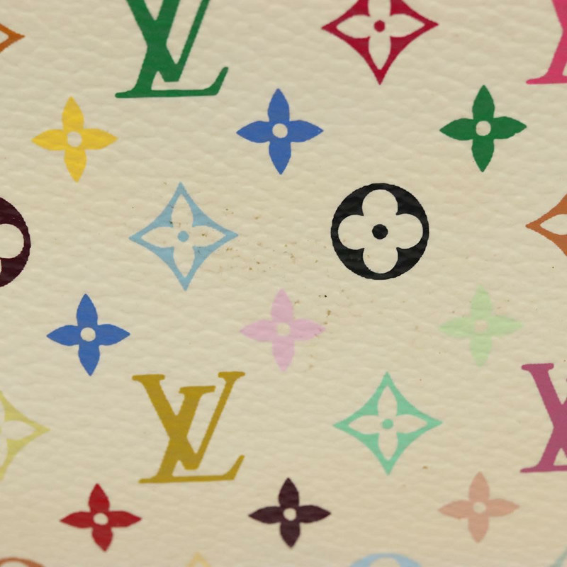 【日本直送】路易威登 Multicolor Pochette Cles NM 零錢包 白色 M93734 LV Auth 142352-2