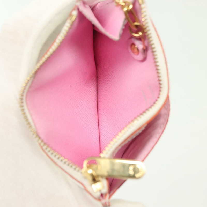【日本直送】路易威登 Multicolor Pochette Cles NM 零錢包 白色 M93734 LV Auth 142352-10