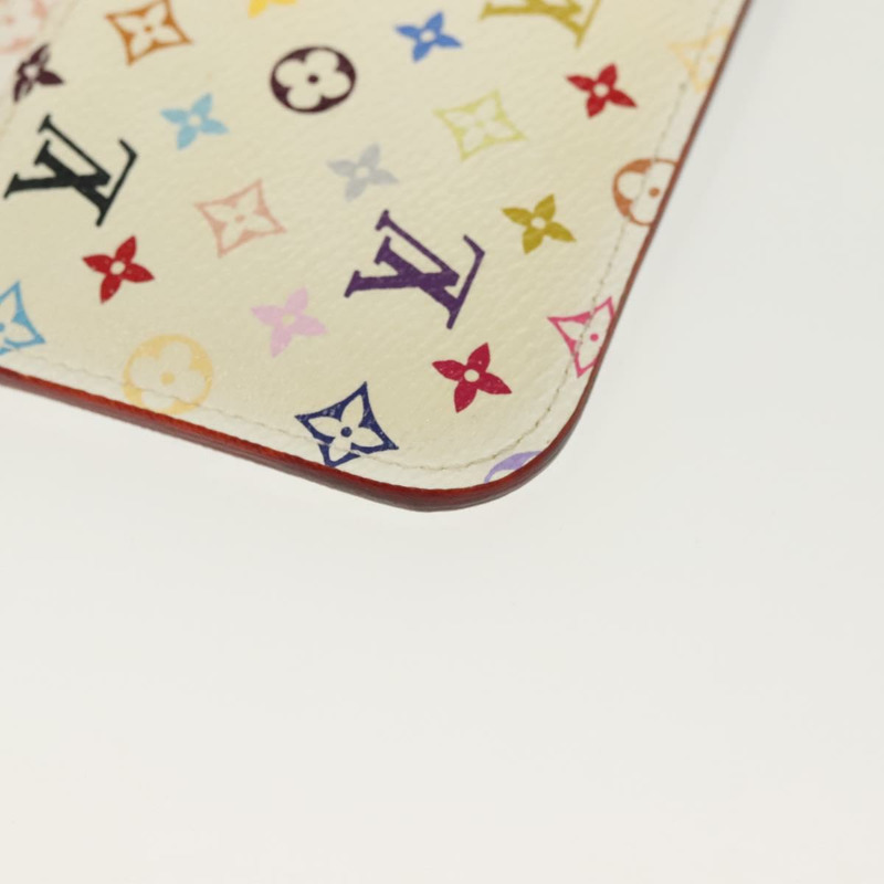 【日本直送】路易威登 Multicolor Pochette Cles NM 零錢包 白色 M93734 LV Auth 142352-15