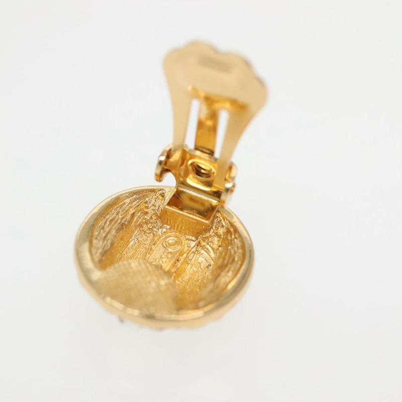 【日本直送】Christian Dior 耳環 金屬 金色 黑色 正品 142050-4