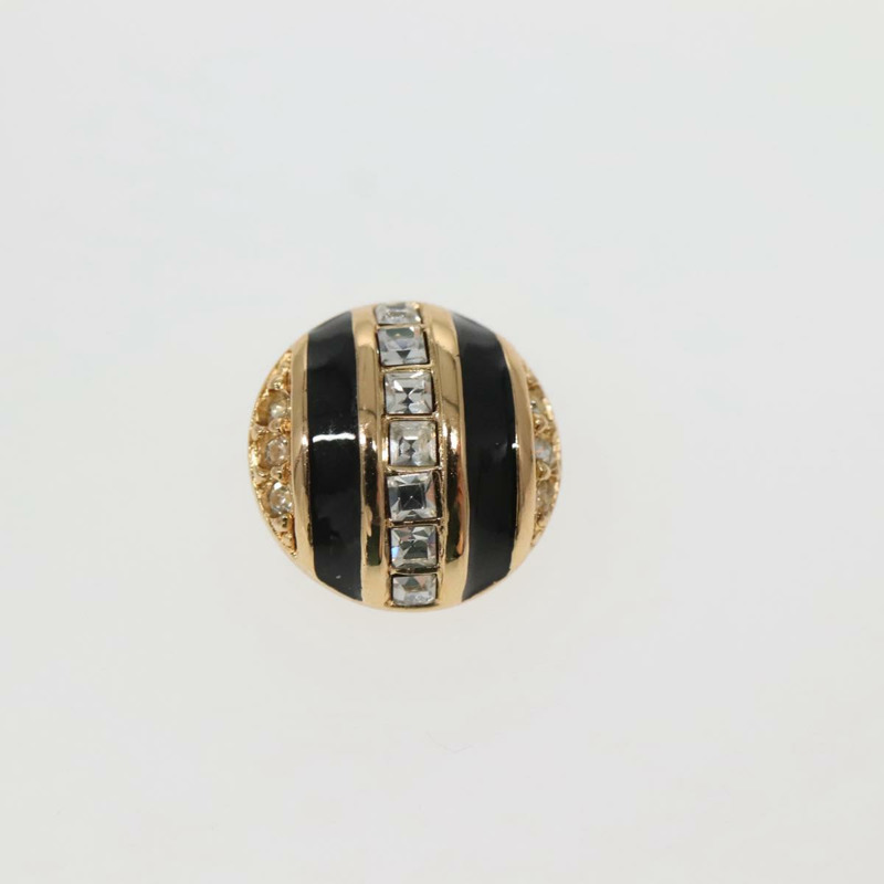 【日本直送】Christian Dior 耳環 金屬 金色 黑色 正品 142050-5