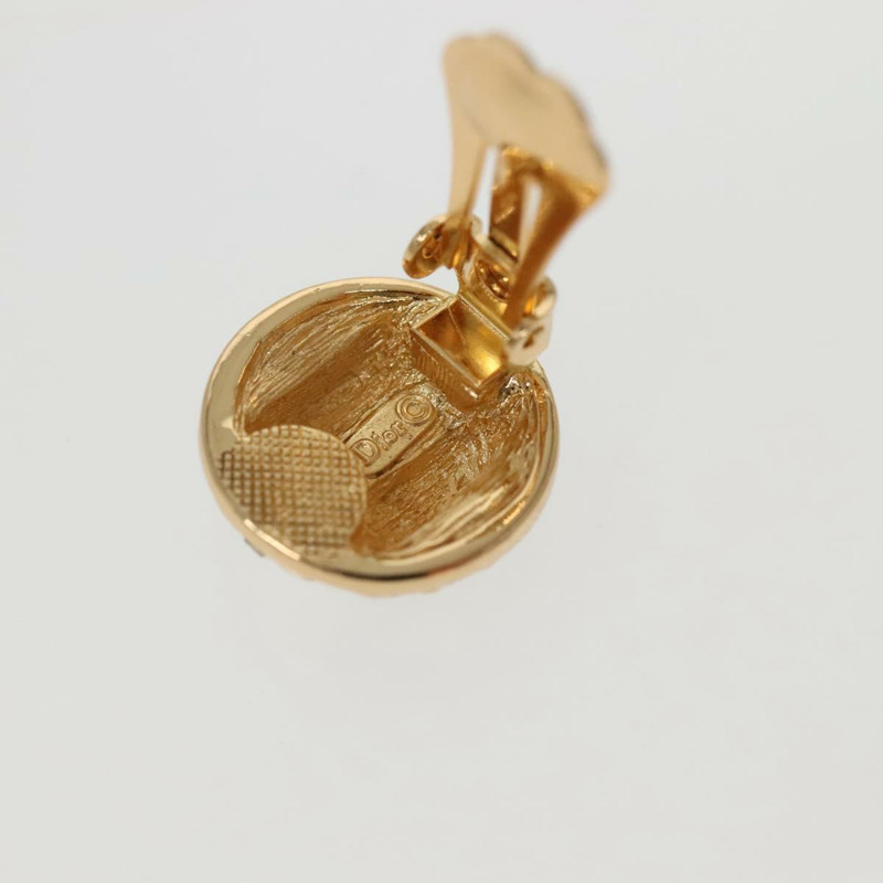 【日本直送】Christian Dior 耳環 金屬 金色 黑色 正品 142050-8