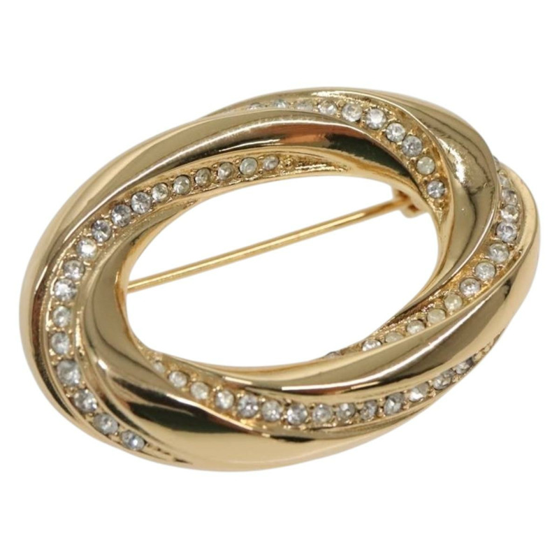 【日本直送】Christian Dior 金屬金胸針 Auth 142053-0