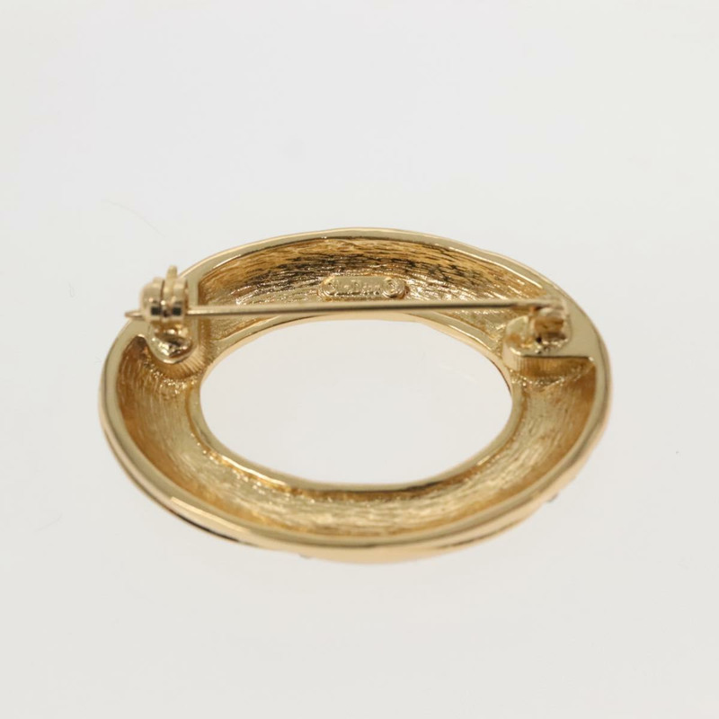 【日本直送】Christian Dior 金屬金胸針 Auth 142053-2