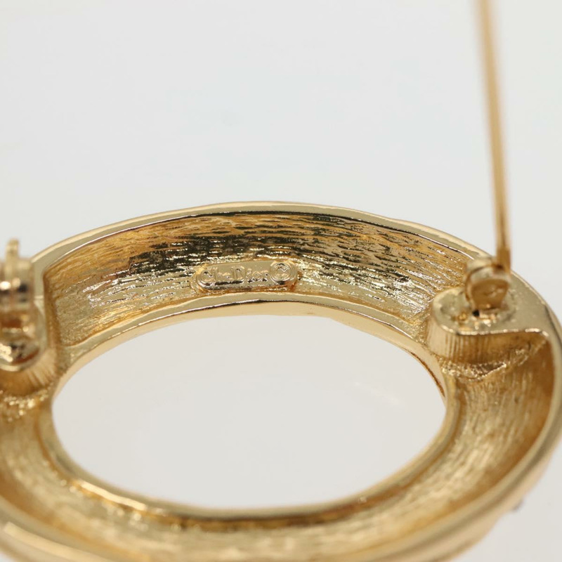 【日本直送】Christian Dior 金屬金胸針 Auth 142053-4