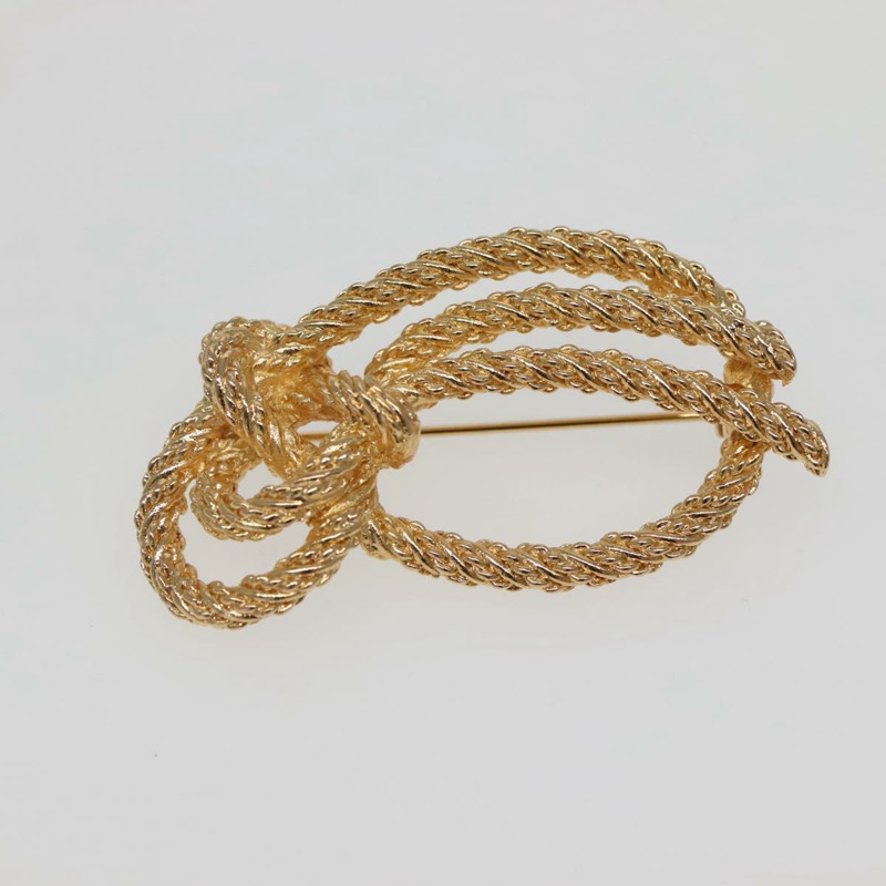 【日本直送】Christian Dior 金屬金胸針 Auth 142055-1