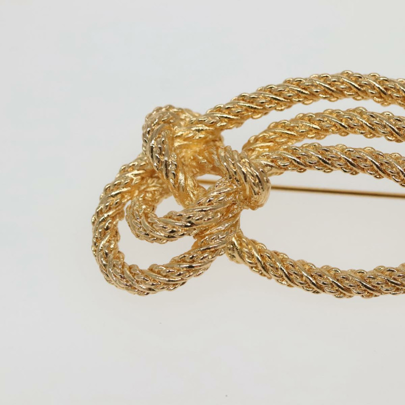 【日本直送】Christian Dior 金屬金胸針 Auth 142055-3