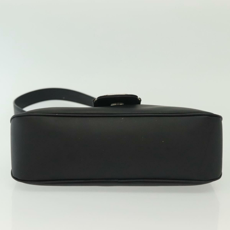 【日本直送】Salvatore Ferragamo Vala 單肩包，黑色銀色皮革，正品編號 141973-4