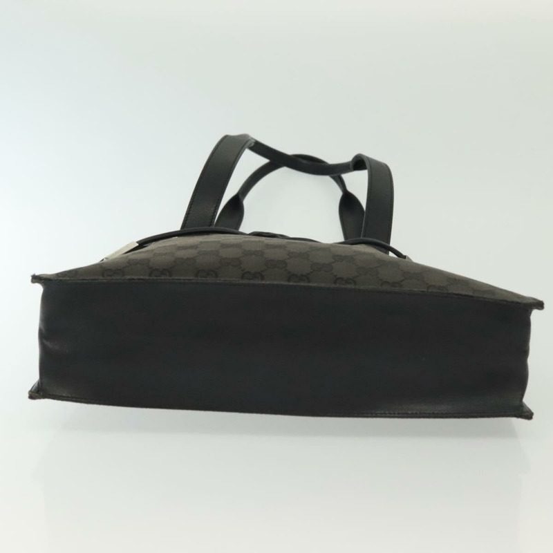 【日本直送】GUCCI GG帆布托特包 黑色 銀色 002 1053 正品 142008-4