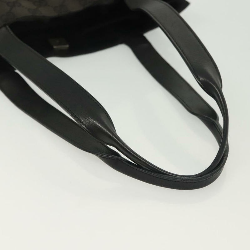 【日本直送】GUCCI GG帆布托特包 黑色 銀色 002 1053 正品 142008-6