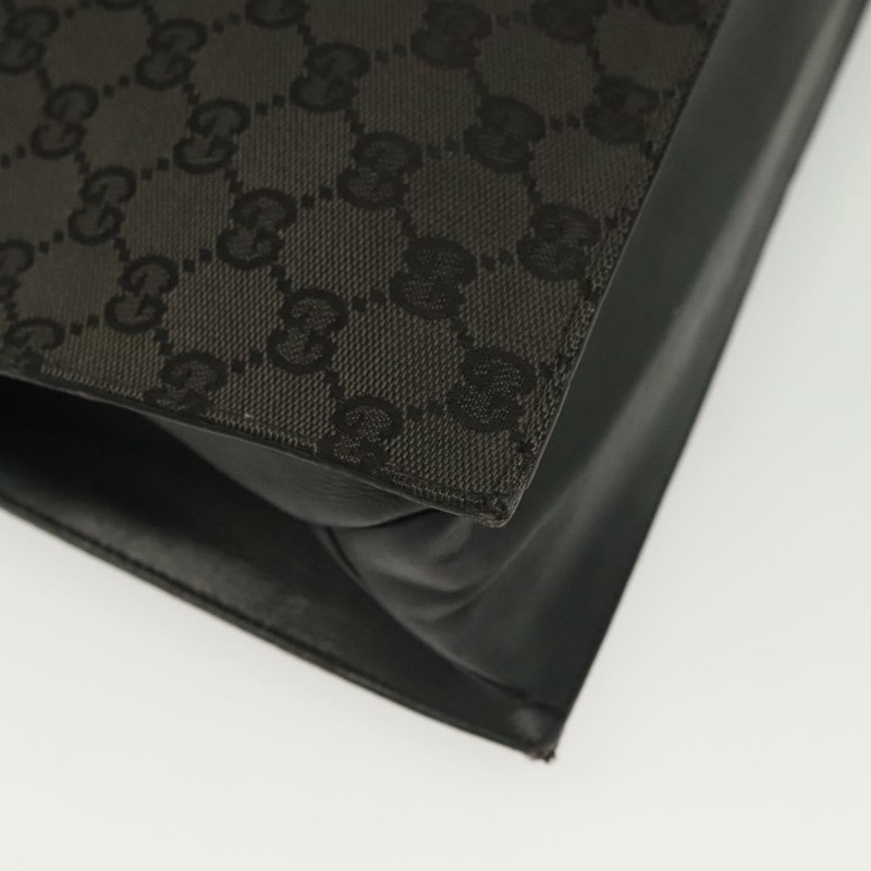 【日本直送】GUCCI GG帆布托特包 黑色 銀色 002 1053 正品 142008-15