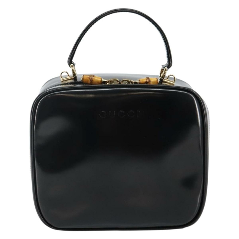 【日本直送】GUCCI 竹節手提包 琺瑯黑金 000 3270 0323 正品 SW1517-12