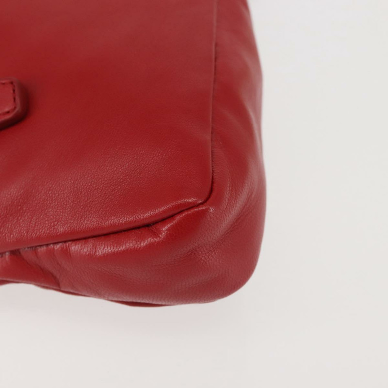 【日本直送】Miu Miu Bijoux 皮革單肩包 紅色金色 正品 SW1539-14