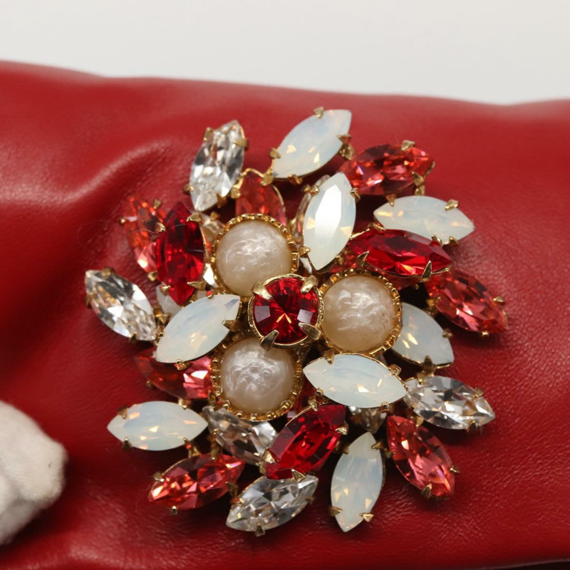 【日本直送】Miu Miu Bijoux 皮革單肩包 紅色金色 正品 SW1539-18