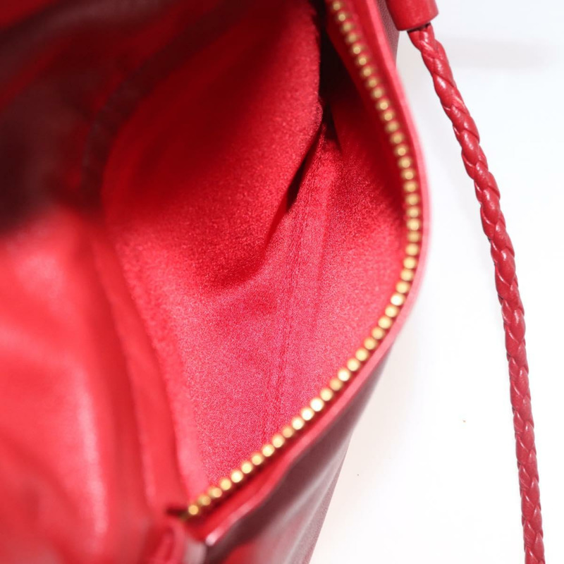 【日本直送】Miu Miu Bijoux 皮革單肩包 紅色金色 正品 SW1539-23