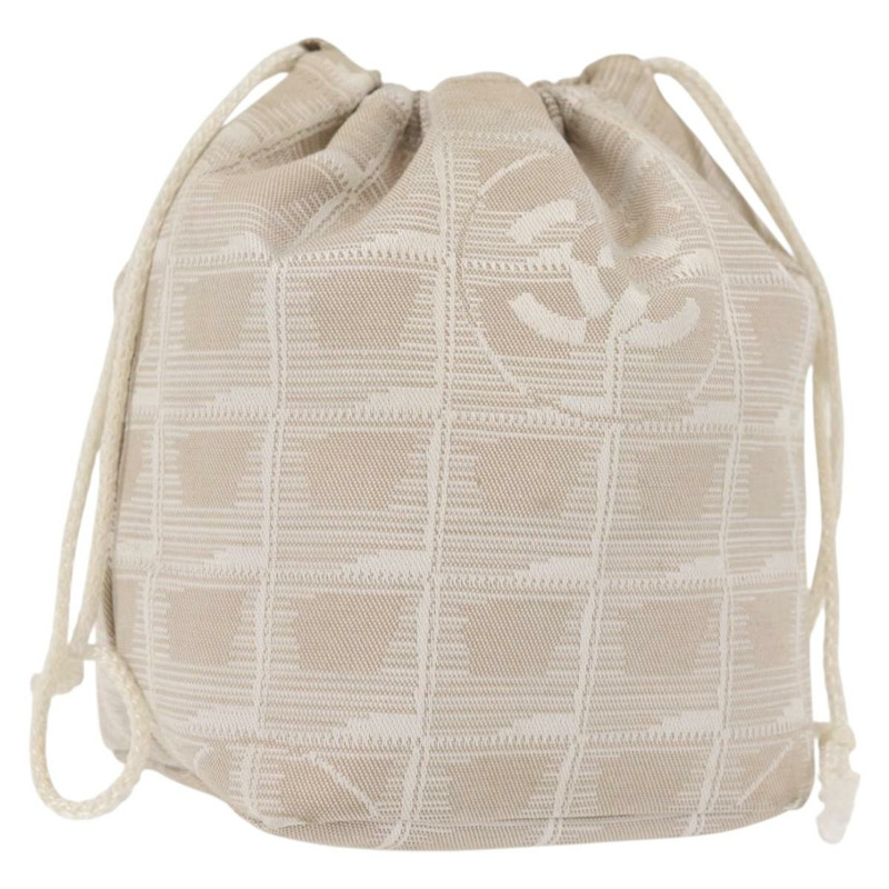 【日本直送】香奈兒新旅遊系列尼龍粉紅CC標誌手拿包 SW1558-0