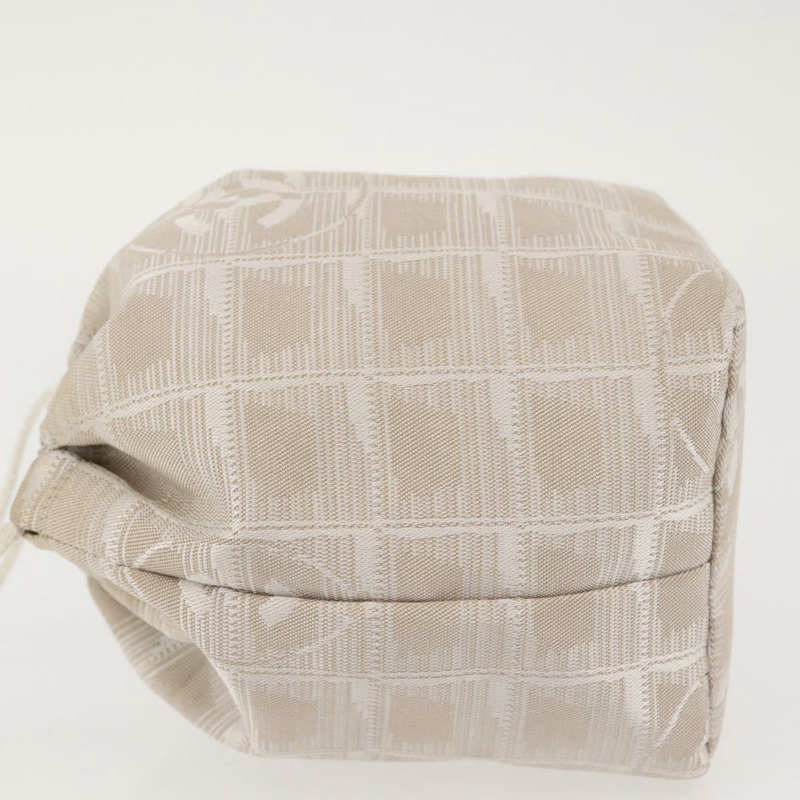 【日本直送】香奈兒新旅遊系列尼龍粉紅CC標誌手拿包 SW1558-3