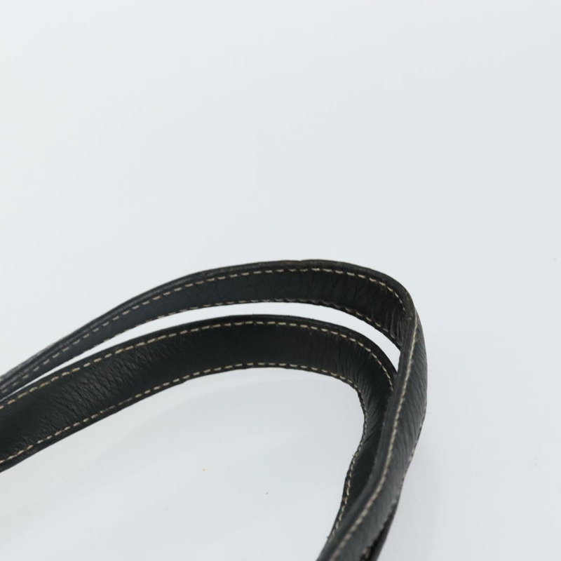 【日本直送】Salvatore Ferragamo 皮革手提包 黑色 金色 Auth SW1521-7