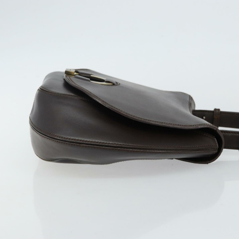 【日本直送】Salvatore Ferragamo Gancini 手提包,黑色真皮,正品 SW1544-2