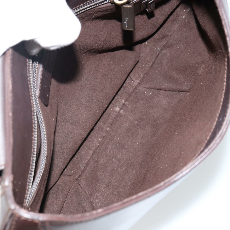 【日本直送】Salvatore Ferragamo Gancini 手提包,黑色真皮,正品 SW1544-10