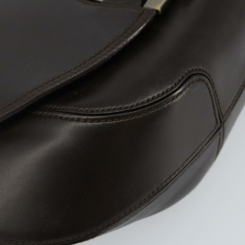 【日本直送】Salvatore Ferragamo Gancini 手提包,黑色真皮,正品 SW1544-13