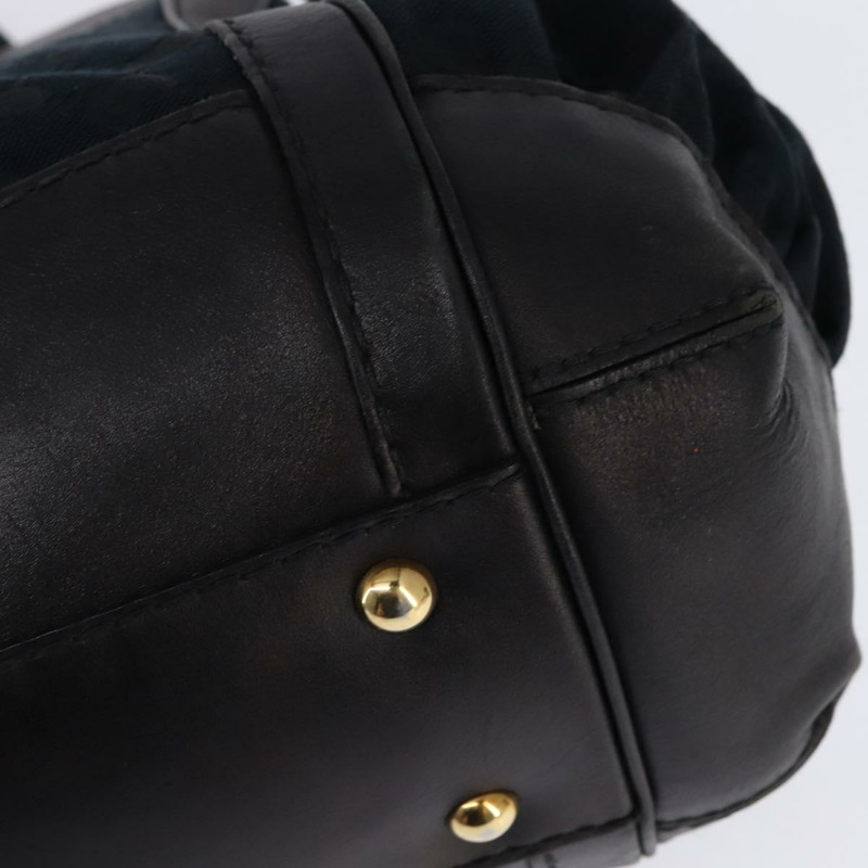 【日本直送】GUCCI GG帆布手提包 黑色金色 正品 SW1542-16