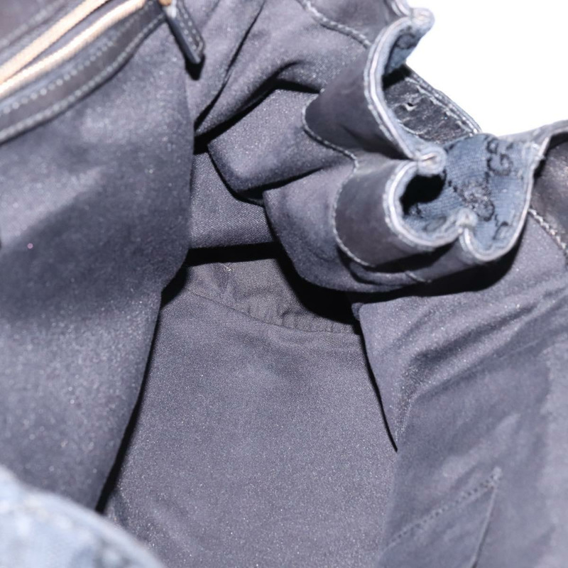 【日本直送】GUCCI GG帆布手提包 黑色金色 正品 SW1542-18