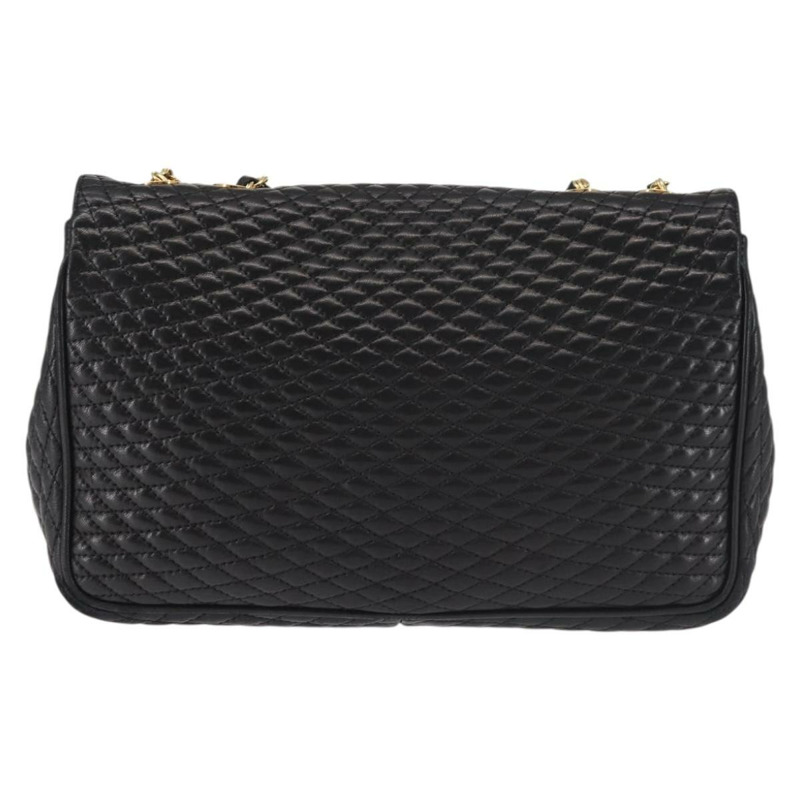 【日本直送】BALLY 鏈條單肩包 皮革 黑色 金色 正品 am9054-1