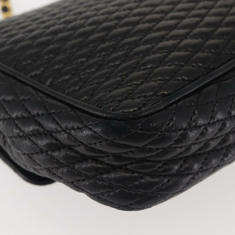 【日本直送】BALLY 鏈條單肩包 皮革 黑色 金色 正品 am9054-14