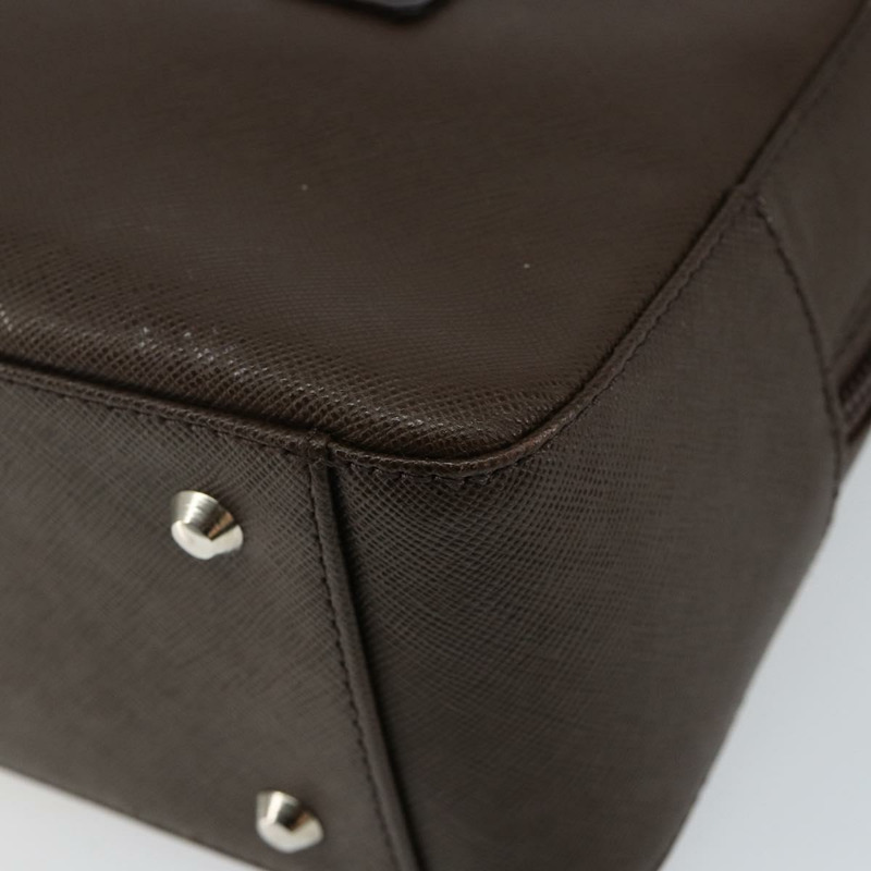 【日本直送】BURBERRY 手提包 皮革 棕色 銀色 正品 am9046-14